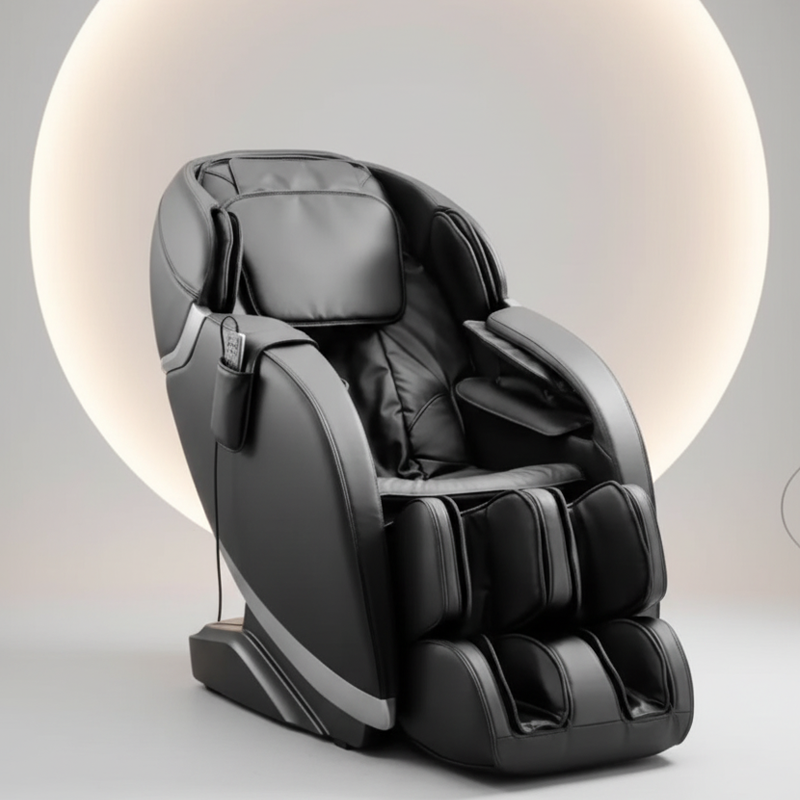2D FULL BODY MASSAGE CHAIR - BLACK