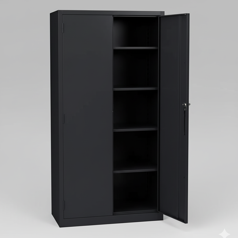Realspace Steel Storage Cabinet, 5 Shelves