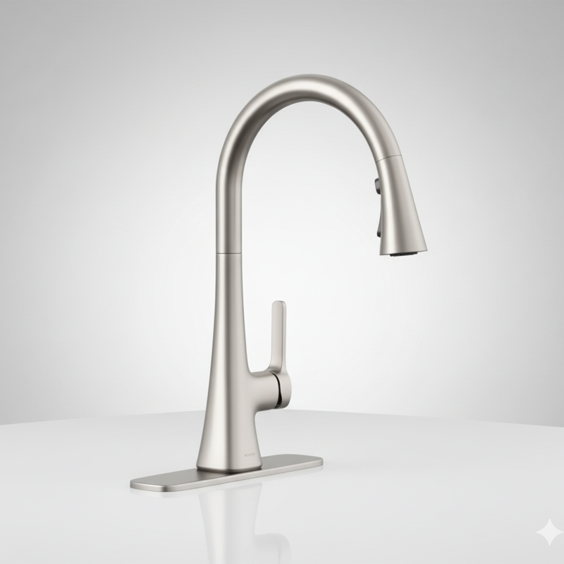 Kohler Guild Pull-down Kitchen Sink Faucet with Three-function Sprayhead