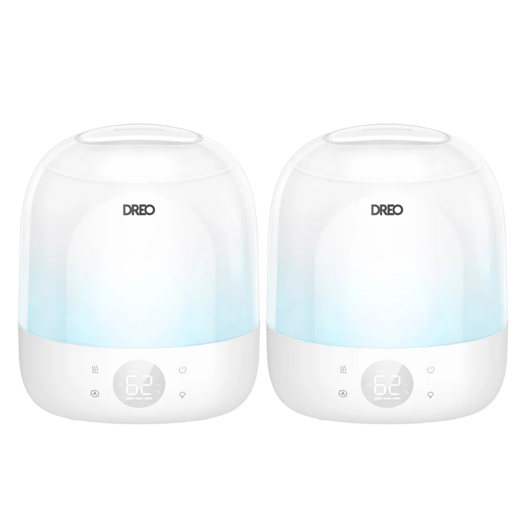 DREO Ultrasonic Cool Mist 0.8 Gal. Humidifier, 2-pack